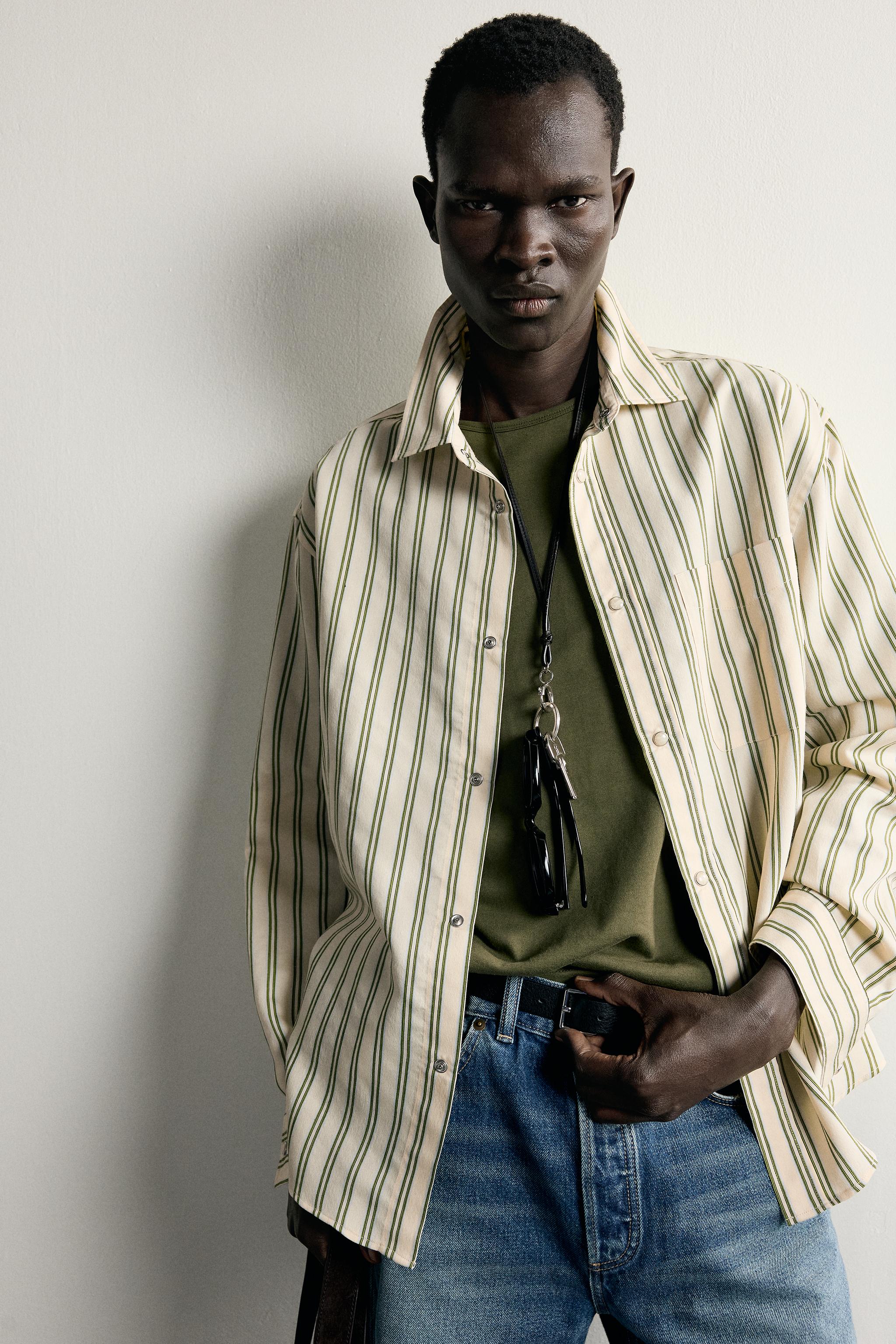 CHEMISE FLUIDE À RAYURES
